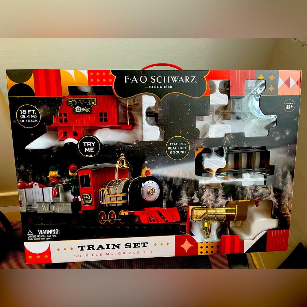 Christmas or Holiday Train set from FAO Schwarz.